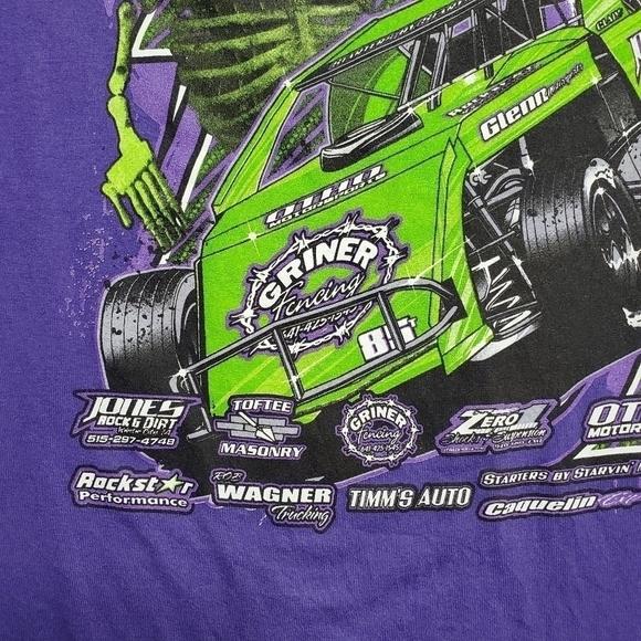 Vintage Port & Company Purple Unisex Graphic T-Shirt Size Medium - Picture 8 of 10